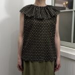No.8659 LAWN PIERROT COLLAR SLEEVE artichoke 2-4月
