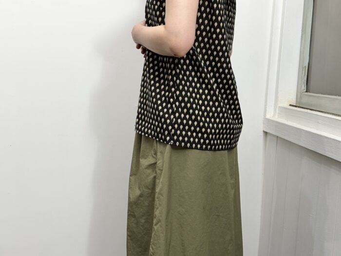 No.8659 LAWN PIERROT COLLAR SLEEVE artichoke 2-4月 5