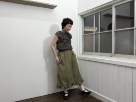 No.8659 LAWN PIERROT COLLAR SLEEVE artichoke 2-4月 6