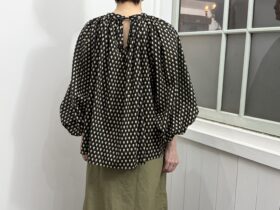 No.8657 LAWN GATHER SMOCK artichoke 2-4月 3