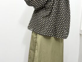 No.8657 LAWN GATHER SMOCK artichoke 2-4月 5