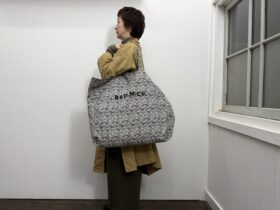 No.8458 COTTON WILD BERRY ZIP TOTE BAG 11-1月 1