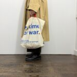 No.8616 NO TIME FOR WAR BAG cream 2-4月