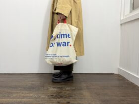 No.8616 NO TIME FOR WAR BAG cream 2-4月 2