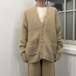 No.8519 BABY ALPACA V-NECK CARDIGAN Milk Tea 11-1月