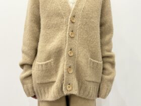 No.8519 BABY ALPACA V-NECK CARDIGAN Milk Tea 11-1月 5