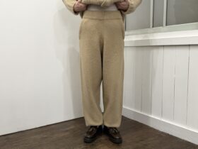 No.8520 YAK KNIT PANTS Milk tea 11-1月 1
