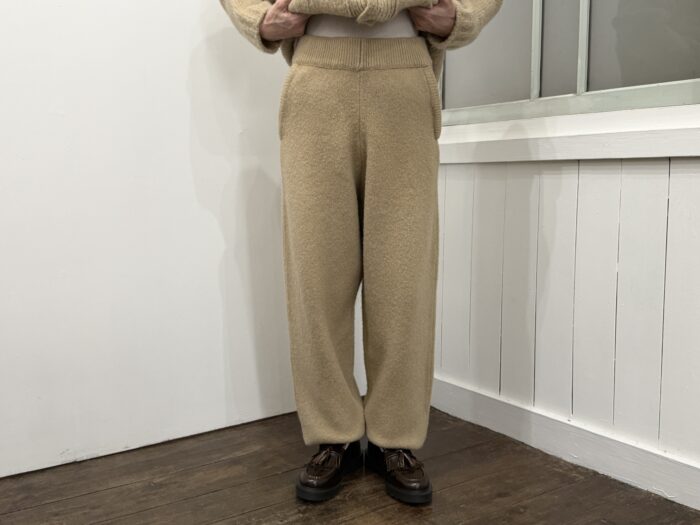 No.8520 YAK KNIT PANTS Milk tea 11-1月 1