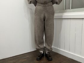 No.8520 YAK KNIT PANTS Taupe 11-1月 1