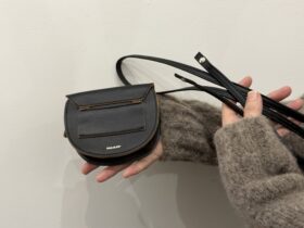 No.8679 FLAP SHOULDER COIN PURSE black 2-4月 4