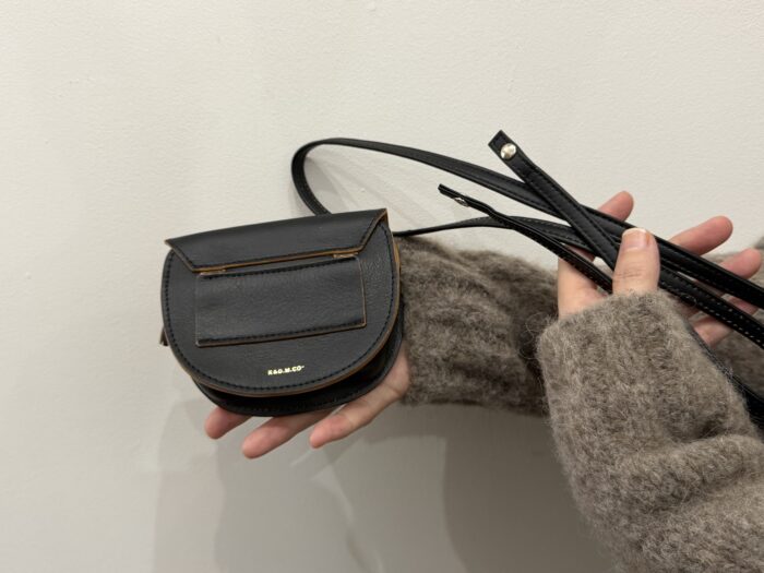 No.8679 FLAP SHOULDER COIN PURSE black 2-4月 4