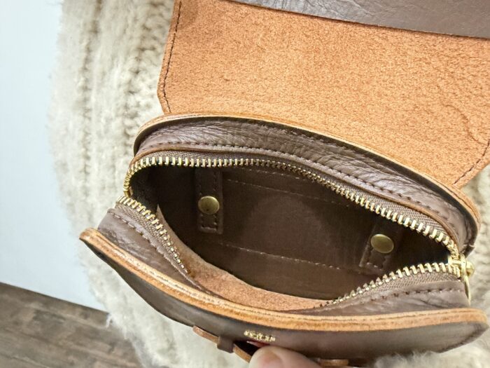 No.8679 FLAP SHOULDER COIN PURSE brown 2-4月 4