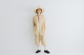 S.S. STAND COLLAR H/T SHIRT beige 5