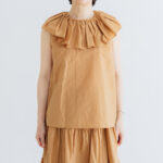 S/C PIERROT COLLAR NO SLEEVE  Terracotta