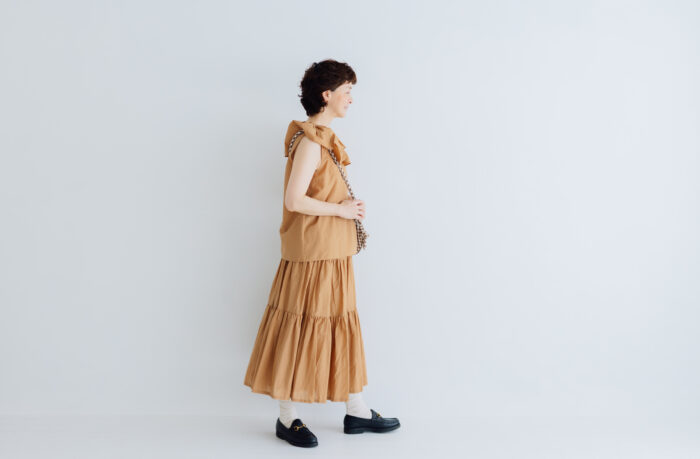 S/C TIERED SKIRT Terracotta 6 S/C TIERED SKIRT Terracotta 6