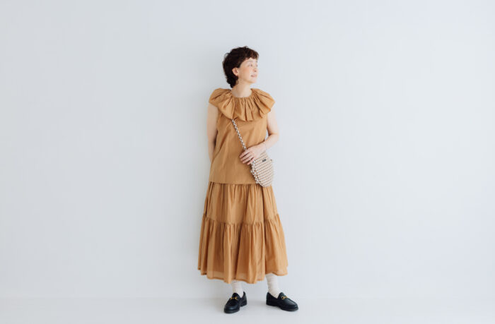 S/C TIERED SKIRT Terracotta 5 S/C TIERED SKIRT Terracotta 5