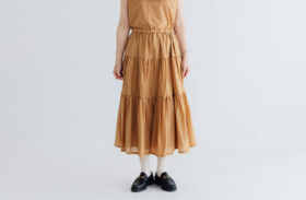 S/C TIERED SKIRT Terracotta 1 S/C TIERED SKIRT Terracotta 1