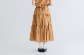 S/C TIERED SKIRT Terracotta 3 S/C TIERED SKIRT Terracotta 3