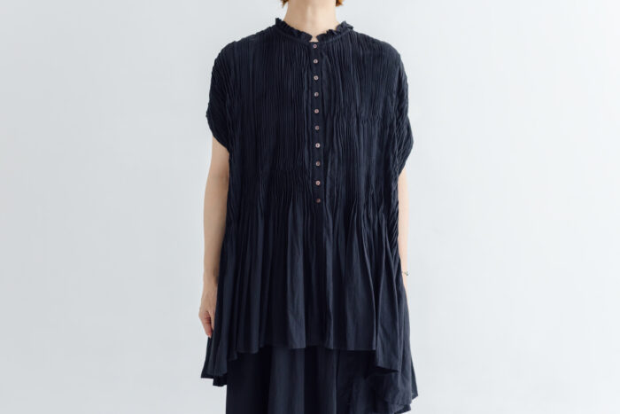 予約 RS067 Slab Cotton Smocked Blouse black 6月初〜6月中 1 予約 RS067 Slab Cotton Smocked Blouse black 6月初〜6月中 1