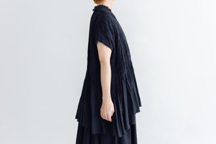 予約 RS067 Slab Cotton Smocked Blouse black 6月初〜6月中 2 予約 RS067 Slab Cotton Smocked Blouse black 6月初〜6月中 2