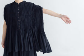 予約 RS067 Slab Cotton Smocked Blouse black 6月初〜6月中 4 予約 RS067 Slab Cotton Smocked Blouse black 6月初〜6月中 4