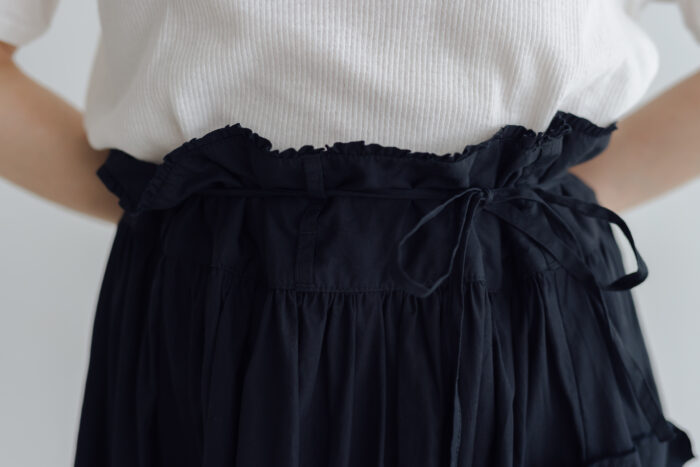 予約 G1267 CURIOUS SCALLOPED GATHER SKIRT mat black 3月初〜3月中 3 予約 G1267 CURIOUS SCALLOPED GATHER SKIRT mat black 3月初〜3月中 3