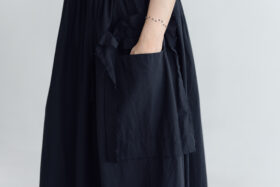 予約 G1267 CURIOUS SCALLOPED GATHER SKIRT mat black 3月初〜3月中 4 予約 G1267 CURIOUS SCALLOPED GATHER SKIRT mat black 3月初〜3月中 4