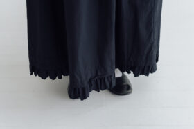 予約 G1267 CURIOUS SCALLOPED GATHER SKIRT mat black 3月初〜3月中 5 予約 G1267 CURIOUS SCALLOPED GATHER SKIRT mat black 3月初〜3月中 5