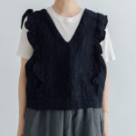 予約 G1273   RITA’S VEST black  3月末〜4月初