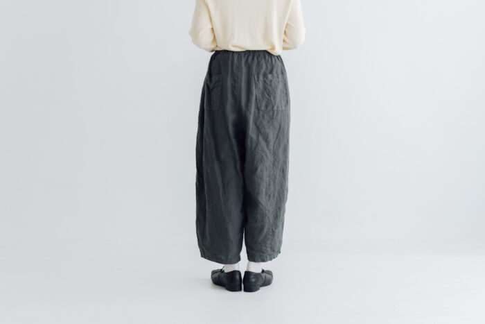 予約 G1272 LINEN CHARLIE PANTS charcoal 3月末〜4月初 3 予約 G1272 LINEN CHARLIE PANTS charcoal 3月末〜4月初 3