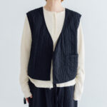 予約 G1258 RITA’S QUILT GILET noir 2月中〜2月末