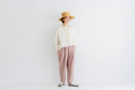 予約 LA551 ANTIQUE LINEN TRAVAILLE PANTS dusty pink 3月末〜4月初 3 予約 LA551 ANTIQUE LINEN TRAVAILLE PANTS dusty pink 3月末〜4月初 3