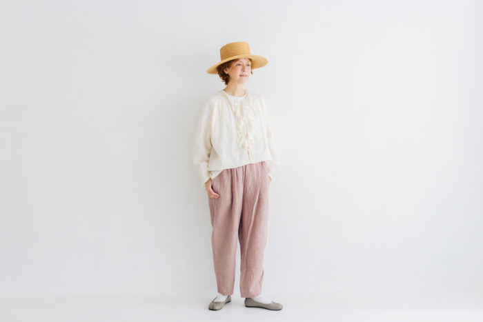 予約 LA551 ANTIQUE LINEN TRAVAILLE PANTS dusty pink 3月末〜4月初 3 予約 LA551 ANTIQUE LINEN TRAVAILLE PANTS dusty pink 3月末〜4月初 3