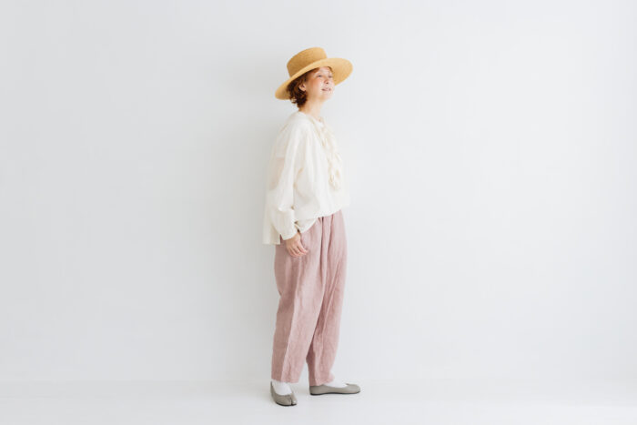 予約 LA551 ANTIQUE LINEN TRAVAILLE PANTS dusty pink 3月末〜4月初 4 予約 LA551 ANTIQUE LINEN TRAVAILLE PANTS dusty pink 3月末〜4月初 4