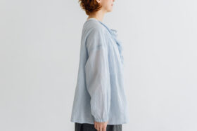 予約 RS045 Ruffle Frill Blouse Light blue 3月中〜3月末 2 予約 RS045 Ruffle Frill Blouse Light blue 3月中〜3月末 2
