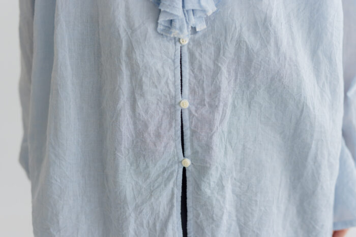 予約 RS045 Ruffle Frill Blouse Light blue 3月中〜3月末 5 予約 RS045 Ruffle Frill Blouse Light blue 3月中〜3月末 5