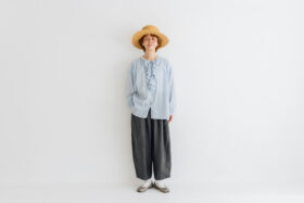 予約 RS045 Ruffle Frill Blouse Light blue 3月中〜3月末 6 予約 RS045 Ruffle Frill Blouse Light blue 3月中〜3月末 6