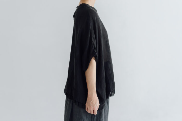 予約 RS068 Linen Square Blouse black 6月末〜7月初 2 予約 RS068 Linen Square Blouse black 6月末〜7月初 2