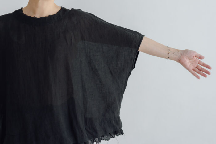 予約 RS068 Linen Square Blouse black 6月末〜7月初 4 予約 RS068 Linen Square Blouse black 6月末〜7月初 4