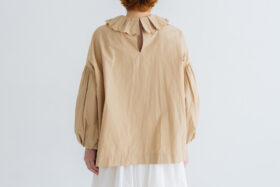 予約 G1265 CURIOUS SCALLOPED COLLAR BLOUSE mat beige 3月初〜3月中 3 予約 G1265 CURIOUS SCALLOPED COLLAR BLOUSE mat beige 3月初〜3月中 3