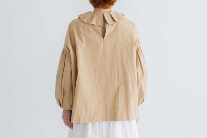 予約 G1265 CURIOUS SCALLOPED COLLAR BLOUSE mat beige 3月初〜3月中 3 予約 G1265 CURIOUS SCALLOPED COLLAR BLOUSE mat beige 3月初〜3月中 3