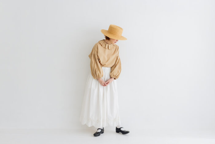 予約 G1265 CURIOUS SCALLOPED COLLAR BLOUSE mat beige 3月初〜3月中 5 予約 G1265 CURIOUS SCALLOPED COLLAR BLOUSE mat beige 3月初〜3月中 5